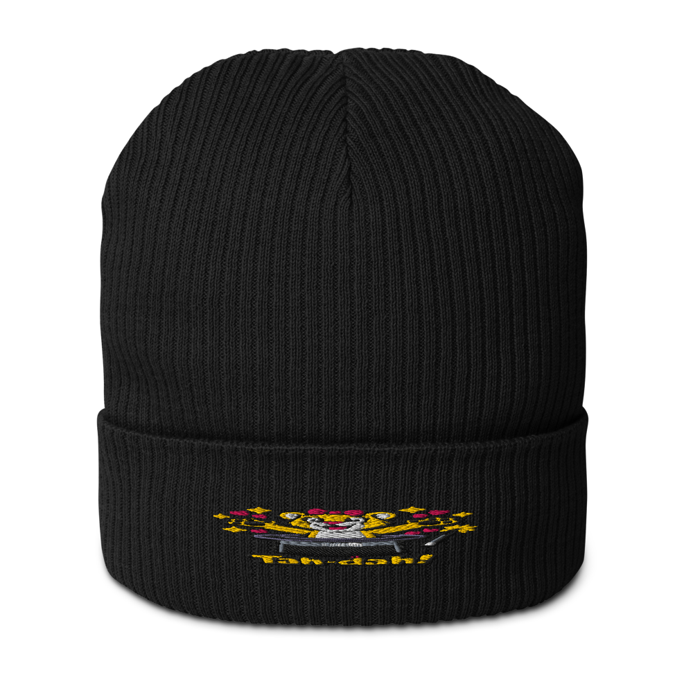 Organic ribbed beanie