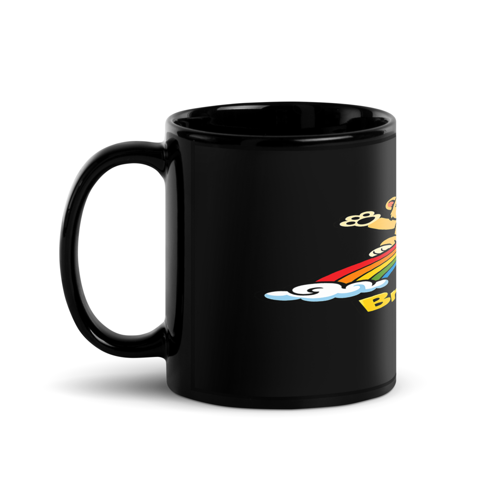 Black glossy mug